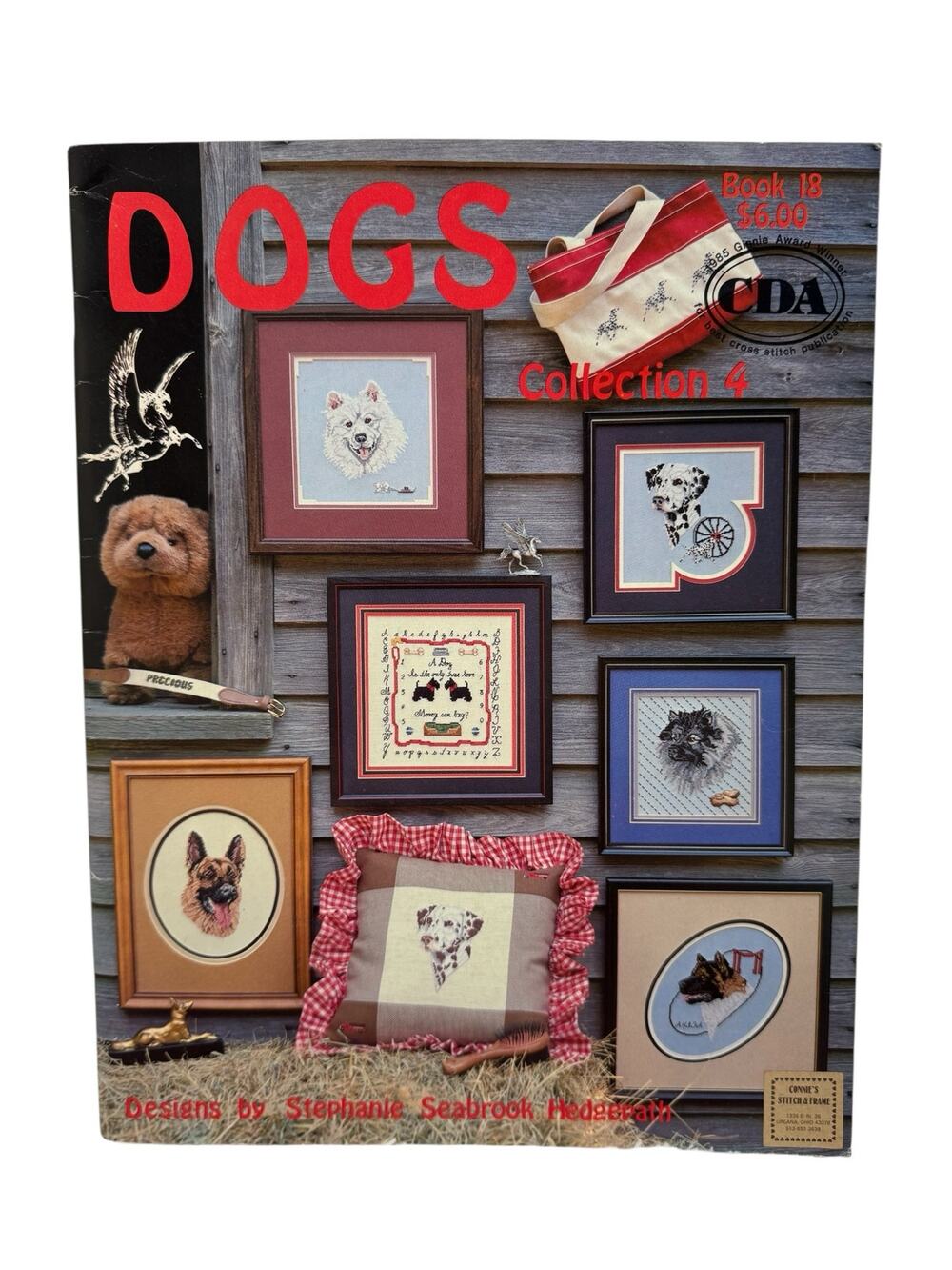 Vintage Dogs Collection 4 Cross Stitch Design Pamphlet 1984 Pegasus Publication